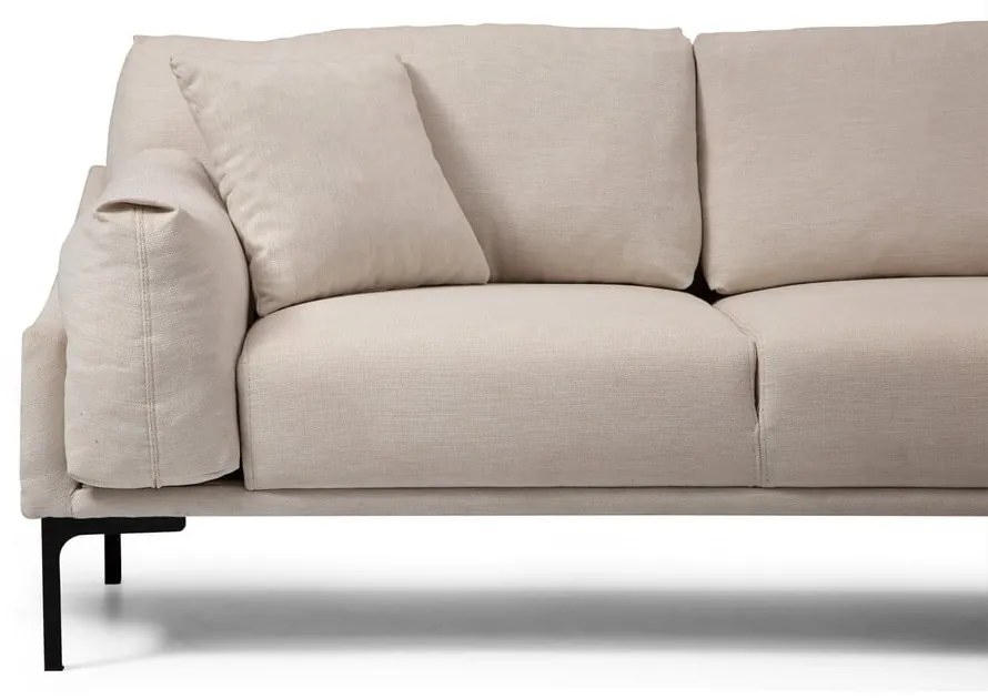 Светлобежов ъглов диван , десен ъгъл Leo - Artie