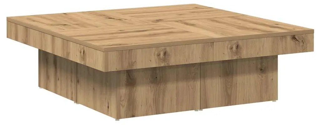 856555 vidaXL Кафе маса, дъб сонома, 90x90x28 см, инженерно дърво