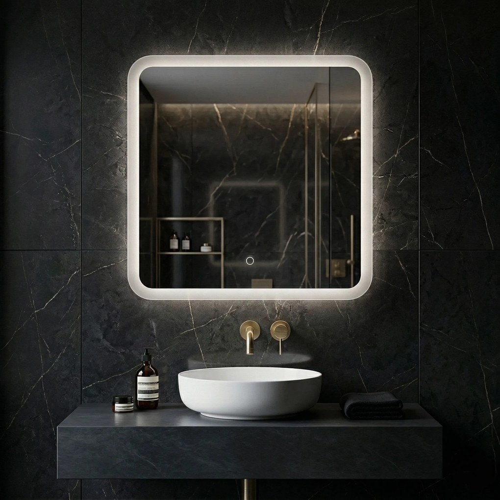 Огледало LED 70x70cm TOP-2