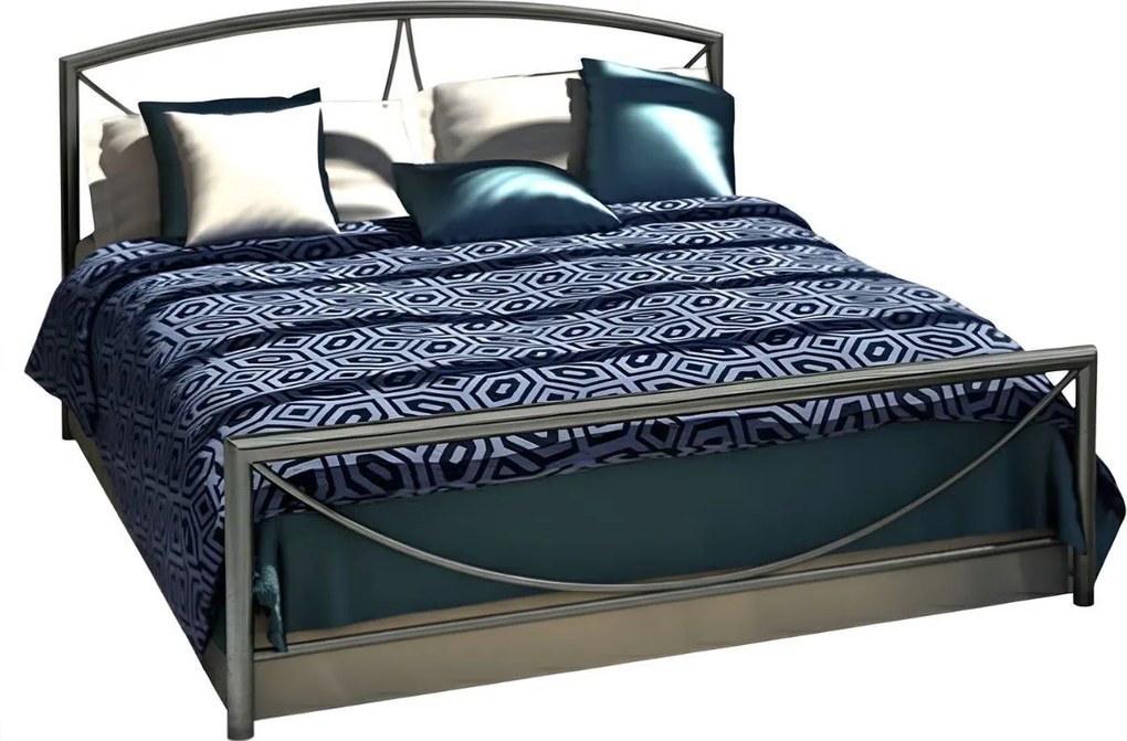 Легло Vicky-150x200-Silver Σφυρίλατο-Με ποδαρικό