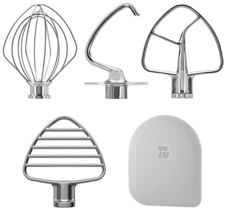 Планетарен миксер KitchenAid Artisan Blossom Exclusive Design 5KSM180LEELB, 300W, 4.7 л, Direct drive, 10 скорости, Накланяща се глава, Купа от кована мед, Билково зелен