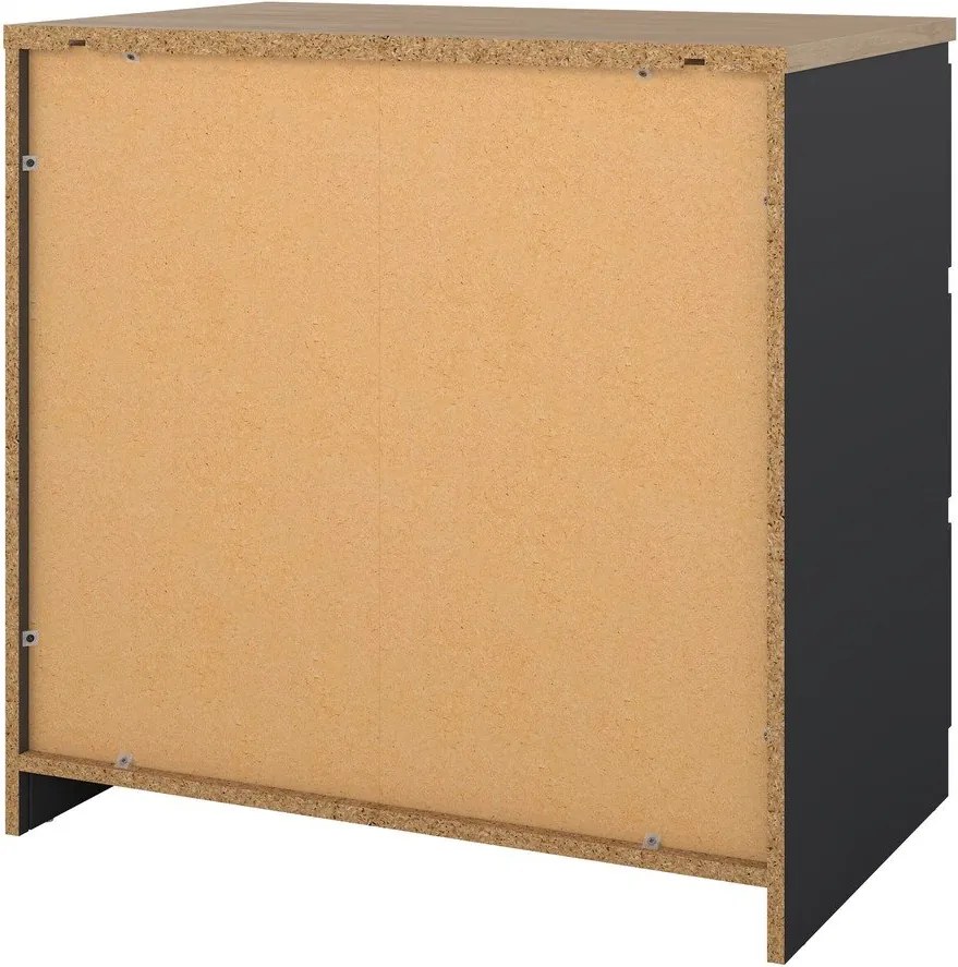 Тъмносив скрин 77x76x50 cm Naia – Tvilum
