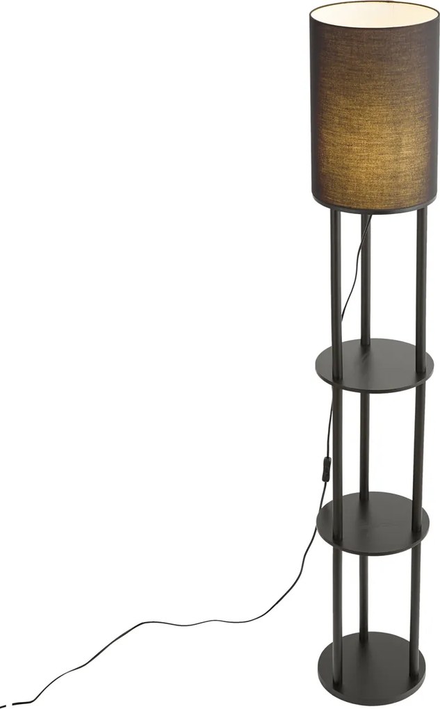 Интелигентна подова лампа черна вкл. WiFi A60 - Stojon