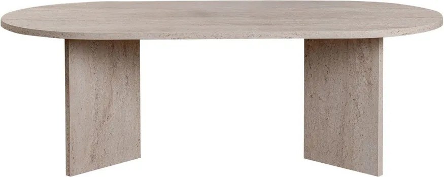 Бежова полугланцова масичка за кафе 60x119 cm Sable – Kalune Design