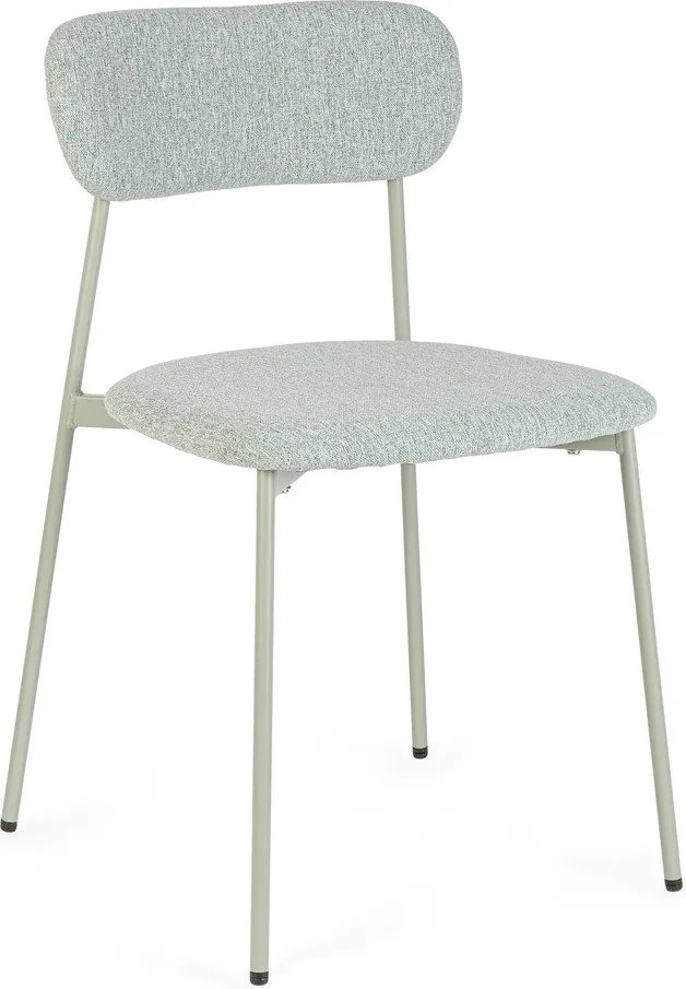 Тапициран трапезен стол в цвят мента Inka – Yes Everyday