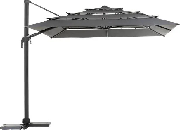 Градински чадър със странична стойка Hesperide Melhia Multi, Накланящ се - Антрацит
