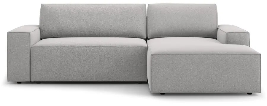 Светлосив разтегателен ъглов диван (десен ъгъл) Jodie – Micadoni Home
