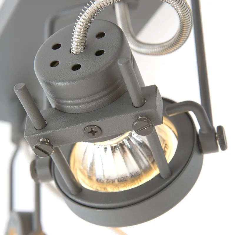 Индустриален прожектор антрацит 3-светлина въртящ се и наклоняващ се - Suplux