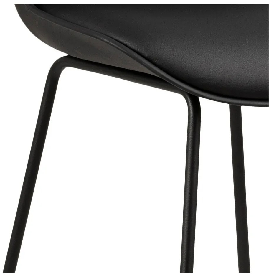 Черен бар стол (височина на седалката 76 cm) Tina – Actona