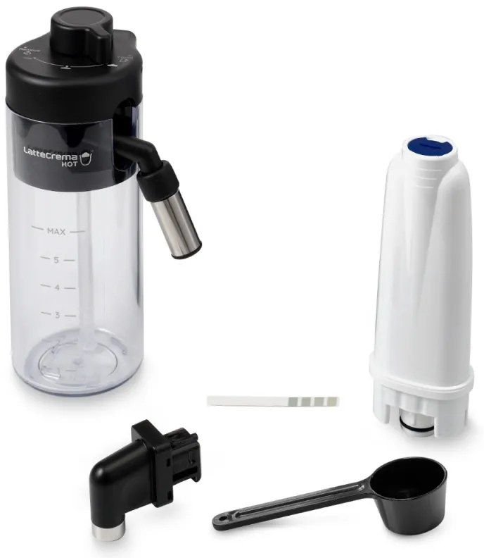 Кафеавтомат DeLonghi Magnifica PLUS ECAM 320.60.B, 1450W, 15 bar, 1.8l, 15 програми, 13 нива на смилане, TFT тъчскрийн, LatteCrema Hot, Опция за кафе на зърна, Черен