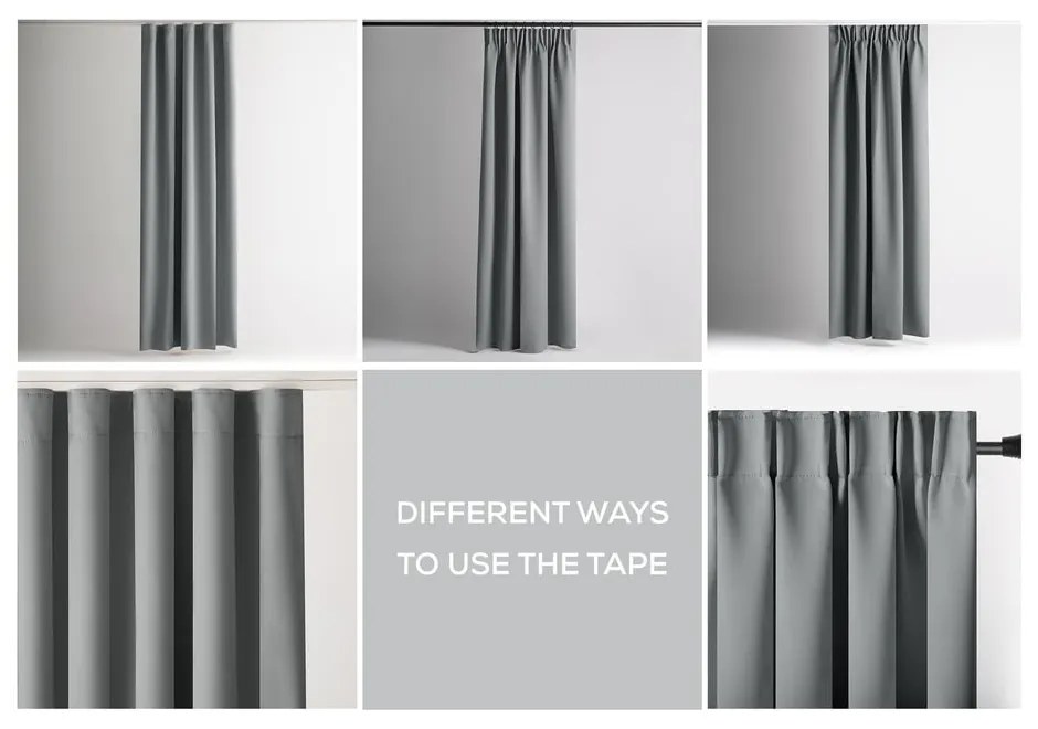 Сиво термо/dimout перде 140x270 cm Kierra – Restilo