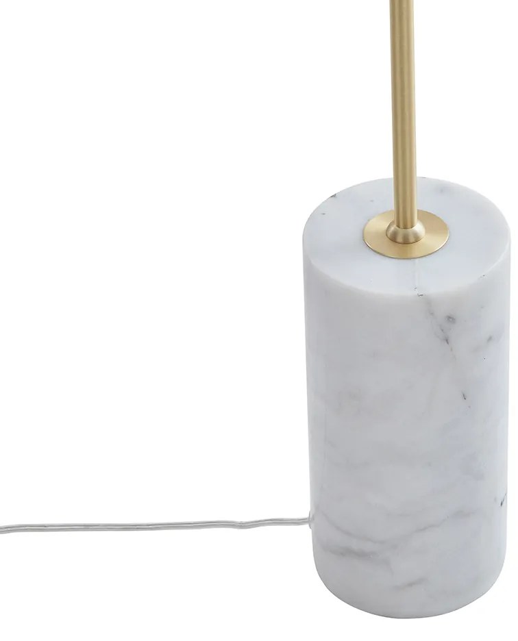 Подова лампа в стил Арт Деко месинг с прозрачно стъкло - Rid