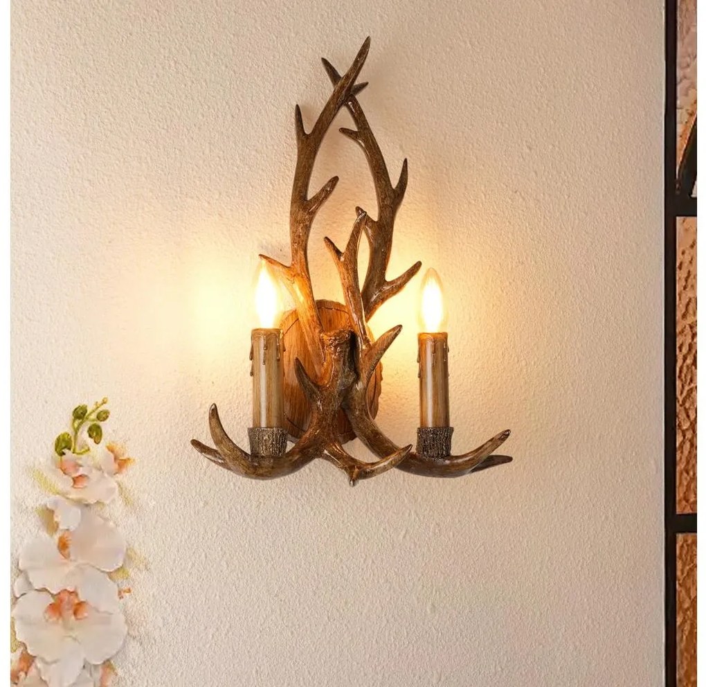 Brilagi - Настенно осветително тяло DEER 2xE14/10W/230V еленови рога