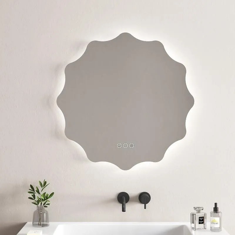 LED огледало с нагревател CIRINO 1967, Inter Ceramic, 80х80см