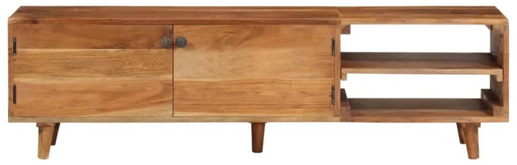 337847 vidaXL ТВ шкаф масивно дърво акация с меден шишам 140x30x40 см