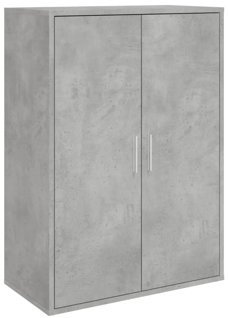 840488 vidaXL Бюфет бетонно сив 60x31x84 см инженерно дърво