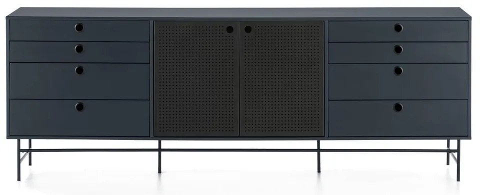 Черен и син скрин , ширина 212 cm Punto - Teulat