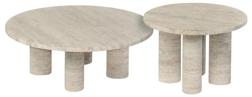 Каменна кръгла странична масичка ø 52 cm Volos – Blomus