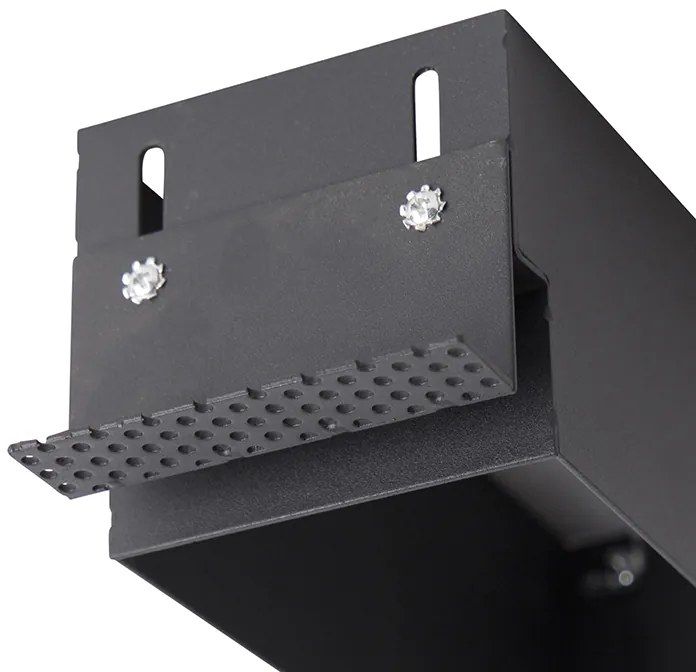 Вграден прожектор черен наклоняем и въртящ се без рамка 2-точки - Oneon Honey