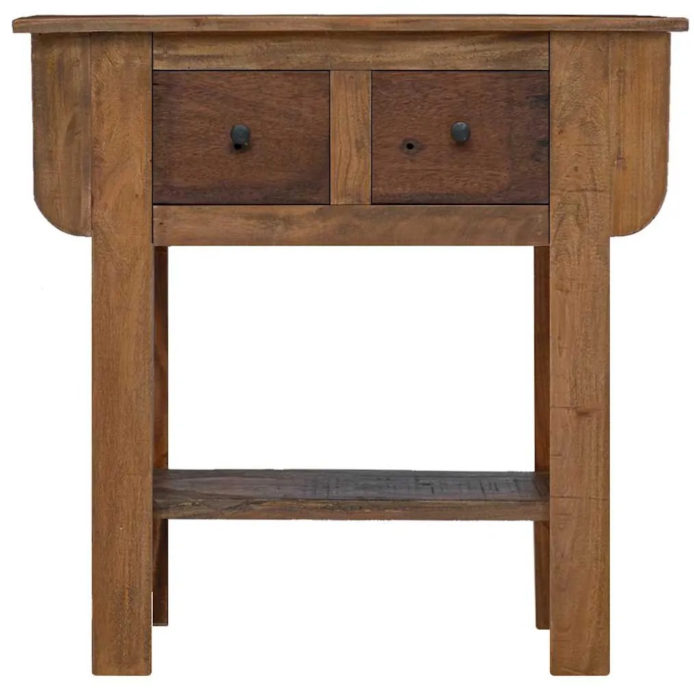 244509 vidaXL Конзолна маса, смесено рециклирано дърво, 80x35x80 см