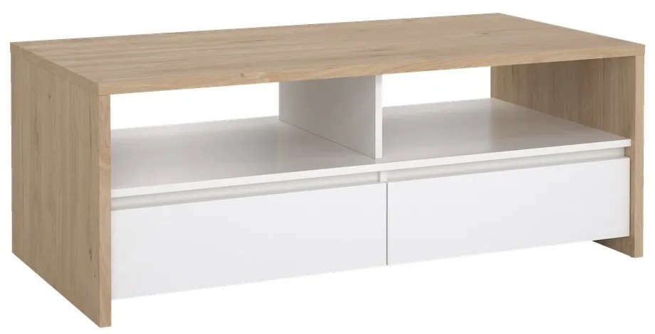 Масичка за кафе в бял и естествен цвят 60x120 cm Next – Tvilum