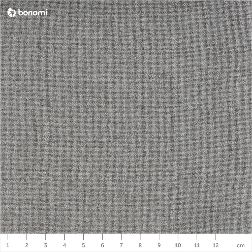 Светлосиво единично легло 120x200 cm тапицирано без ламелно дъно Mattis – Meise Möbel