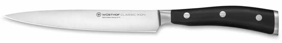 Wüsthof CLASSIC IKON кухненски нож за шунка 16 см, черен