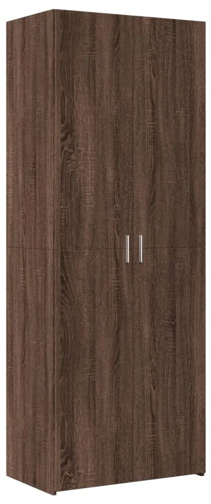 3281433 vidaXL Висок шкаф, кафяв дъб, 70x42,5x185 см, инженерно дърво
