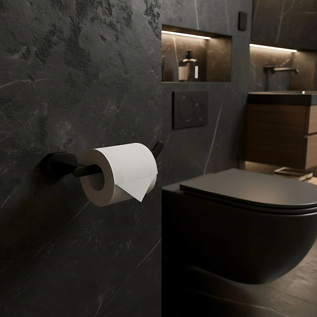 Поставка за тоалетна хартия 109 Til Black