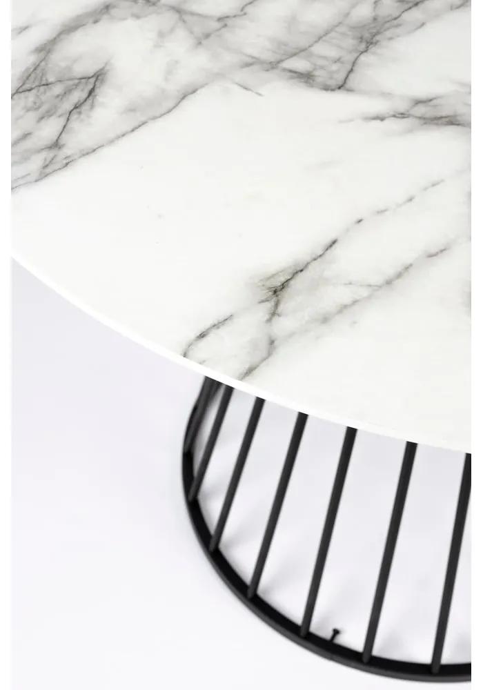 Кръгла маса за хранене с мраморен плот ø 110 cm Floris - White Label