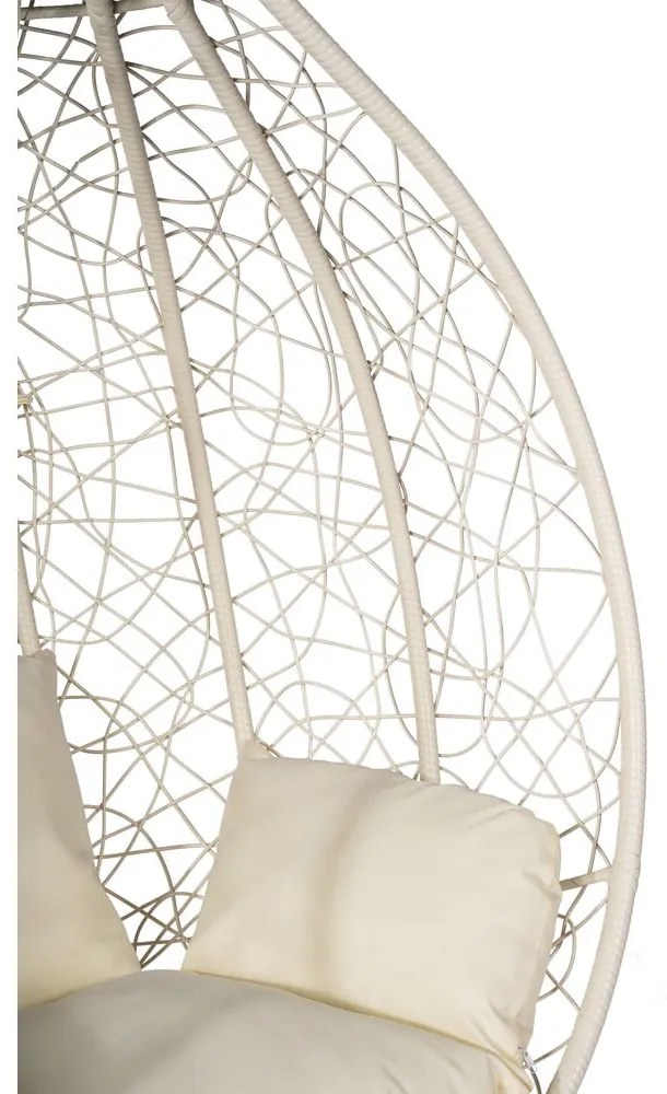 Кремаво бяло висящо кресло от изкуствен ратан Noela - Bonami Selection