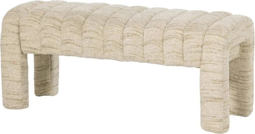 Бежова подплатена пейка от прежда с примки от букле Frex – WOOOD