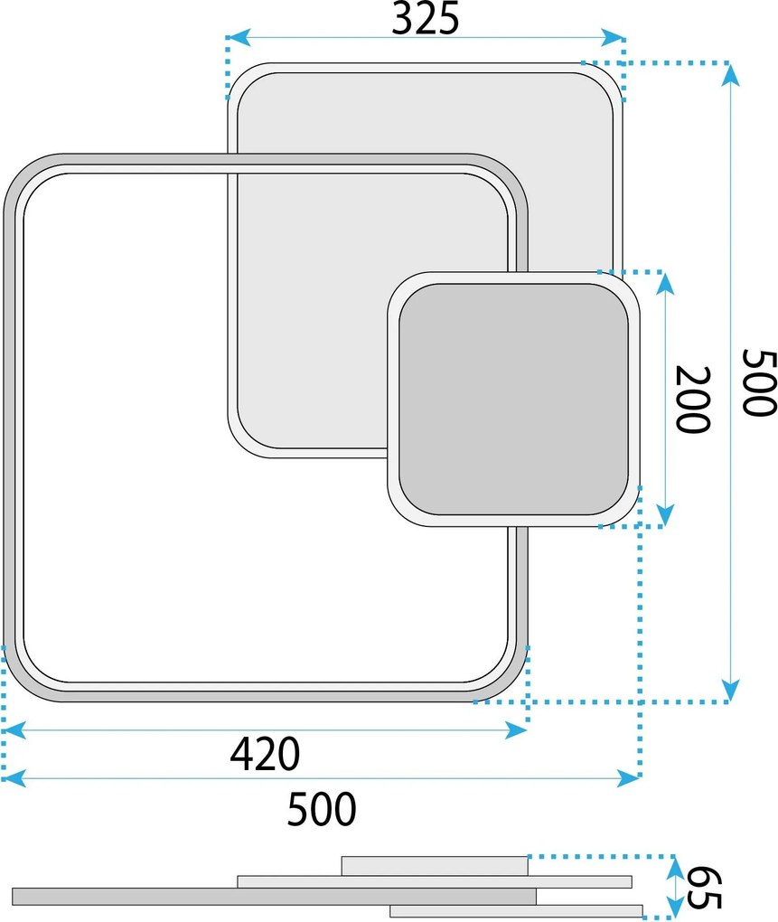 Плафон APP1713-C GOLD LED