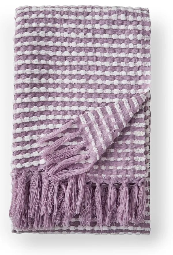 Одеяло в цвят лавандула 125x150 cm Stab Stitch – Catherine Lansfield