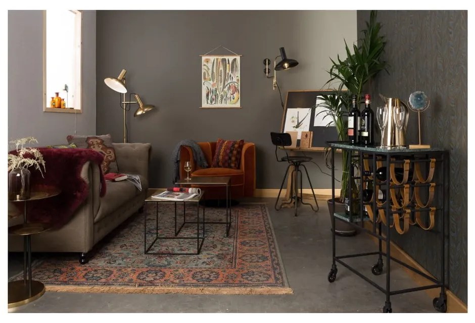 Оранжев фотьойл Flower - Dutchbone