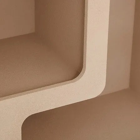 Скрин atmosphera Soleya, 4 рафта, MDF, 75x30x85 cm - Бял