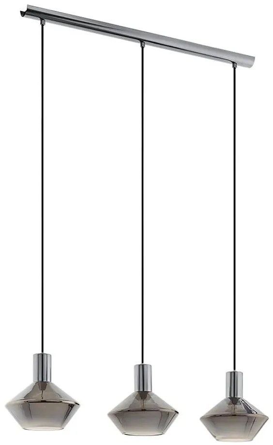 Eglo 97424 - Полилей на верижка PONZANO 3xE27/60W/230V