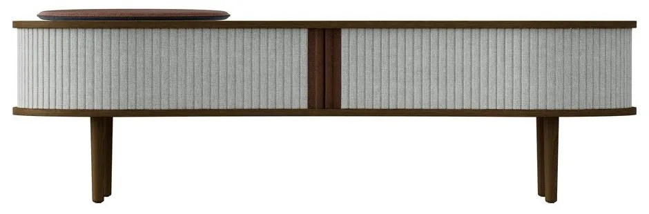 ТВ масичка в сиво-кафяво от дъб 140x40 cm Audacious - UMAGE