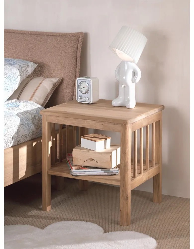 Детско нощно шкафче от масивен дъб в естествен цвят Forrest – Vipack