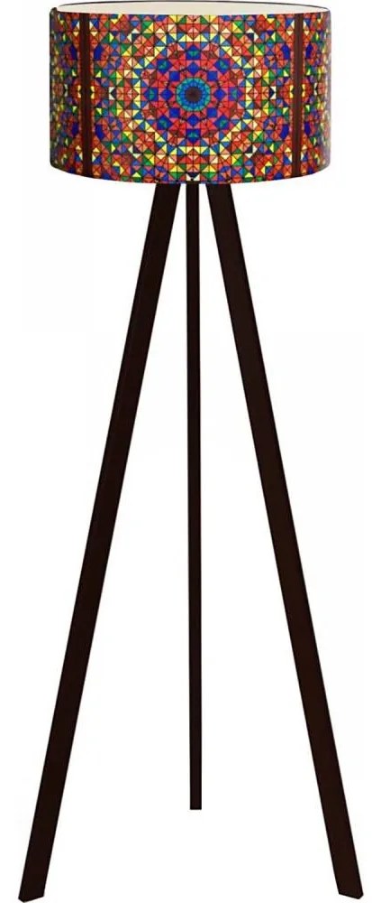 Подова лампа AYD 1xE27/40W/230V кафява/многоцветна