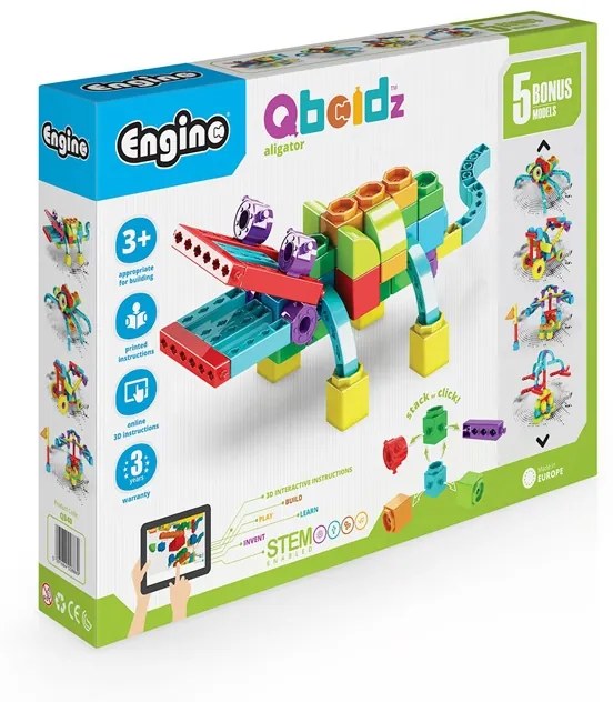 Engino Конструктор Qboidz - Aлигатор, 5 в 1