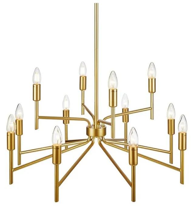Висяща лампа с дванадесет рамена в златисто Regent - Markslöjd