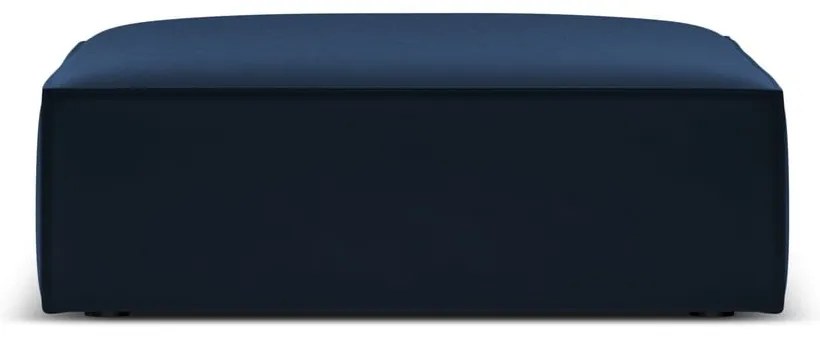 Тъмносиня кадифена табуретка Vanda – Mazzini Sofas