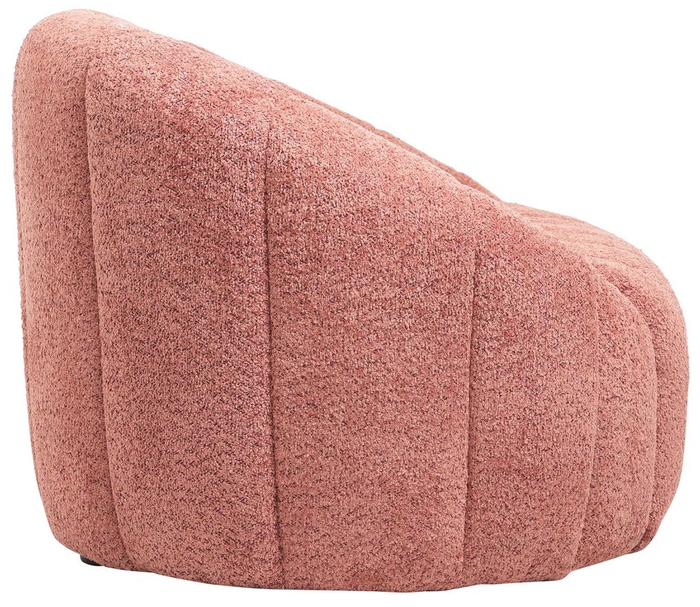 Диван Моби букле HM9595.02 розов цвят
