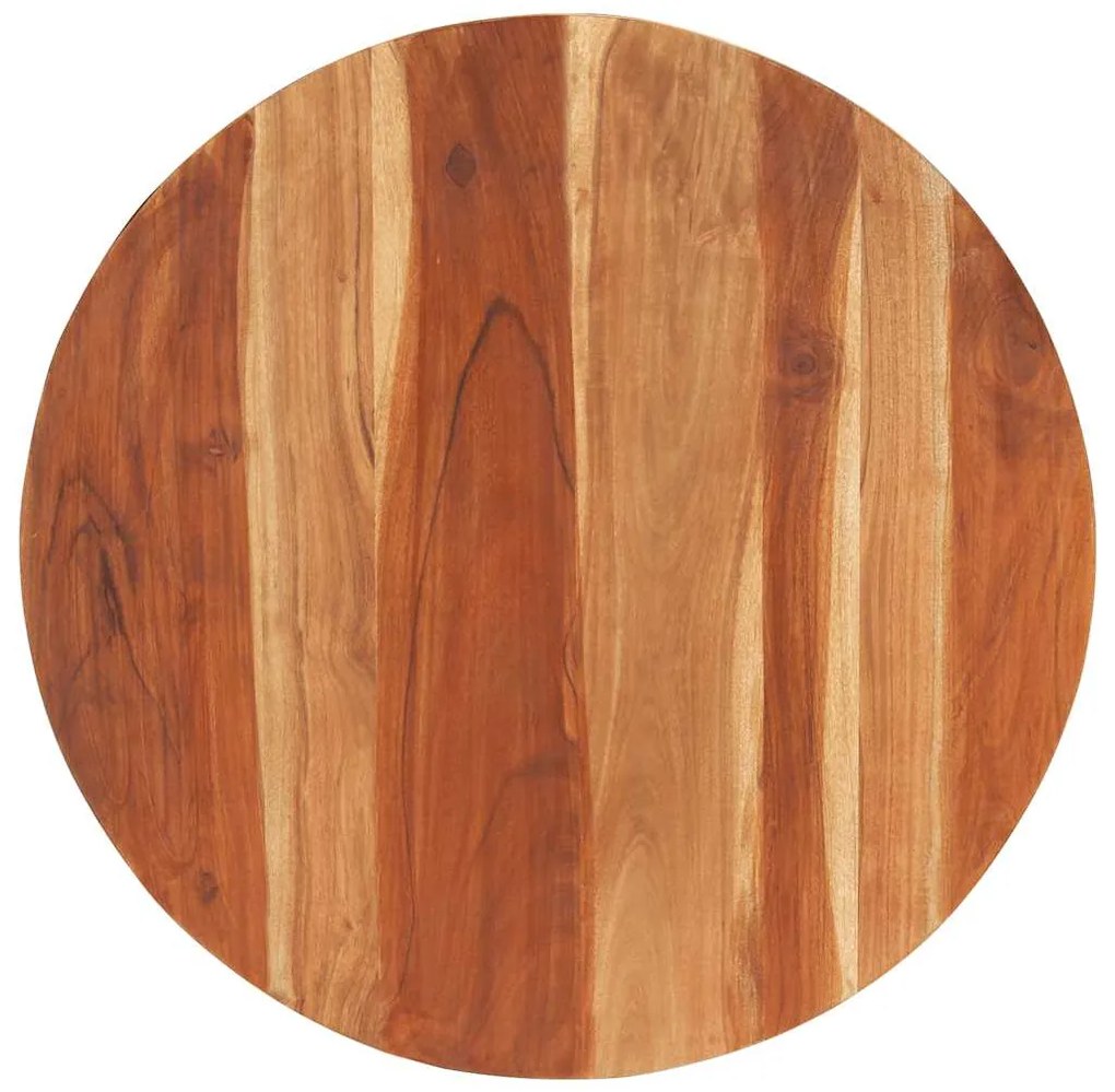 285971 vidaXL Плот за маса, акациево дърво масив, кръгъл, 15-16 мм, 80 cм