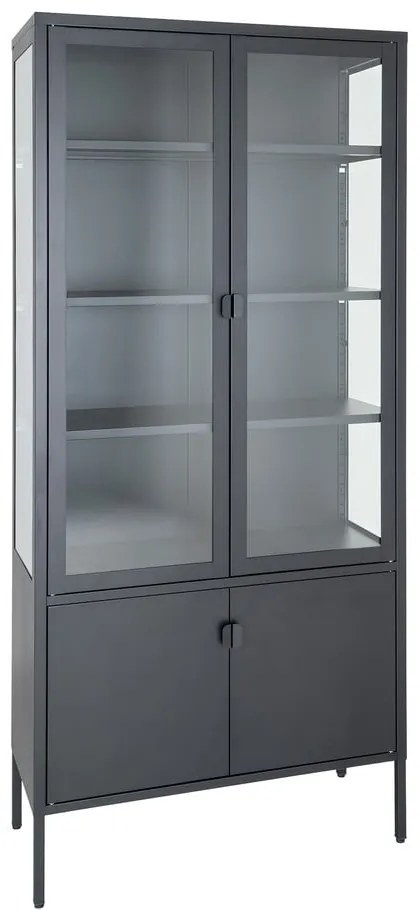 Черен метален шкаф 80x180 cm Brisbane - House Nordic