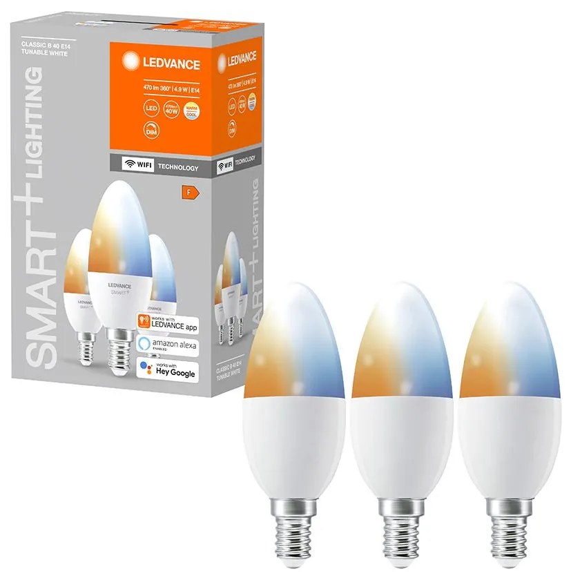 К-кт 3бр. LED димируеми крушки SMART+ E14/5W/230V 2700K-6500K - Ledvance