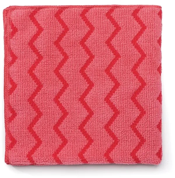 Rubbermaid Кърпа Economy, микрофибърна, 30 х 30 cm, червена, 24 броя