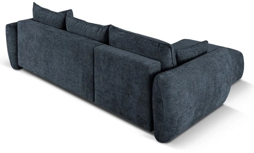 Тъмносин ъглов диван (ляв ъгъл) Matera - Cosmopolitan Design