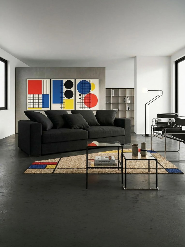 Диван Pilo two seater-160φ 90β cm.-Black